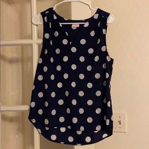 Pixley medium polka dot blouse.